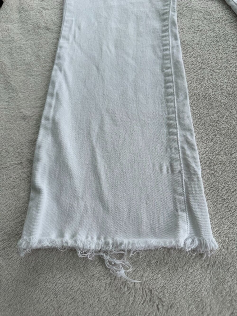 Kut From The Cloth Nikki Mid Rise Ankle Flare White Jeans Size 8 - Picture 3 of 13